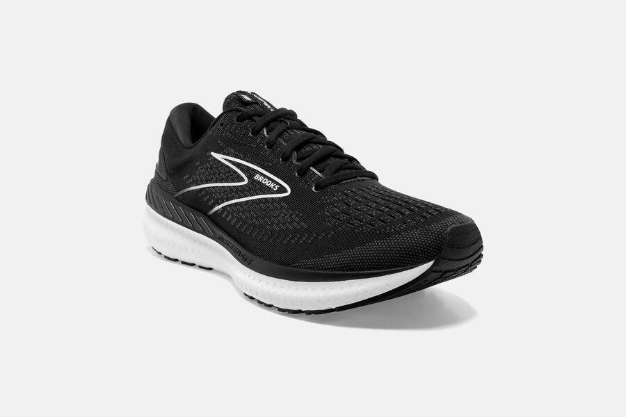 Brooks Glycerin GTS 19 Road Running Shoes Mens Black/White 356019-MTW